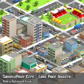 SimplePoly City - Low Poly Assets